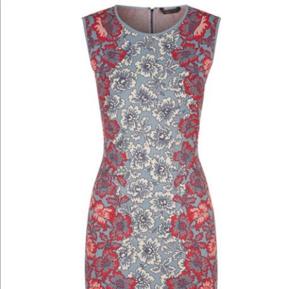 BCBG "Jose" Floral Jacquard Body-Con Dress XS